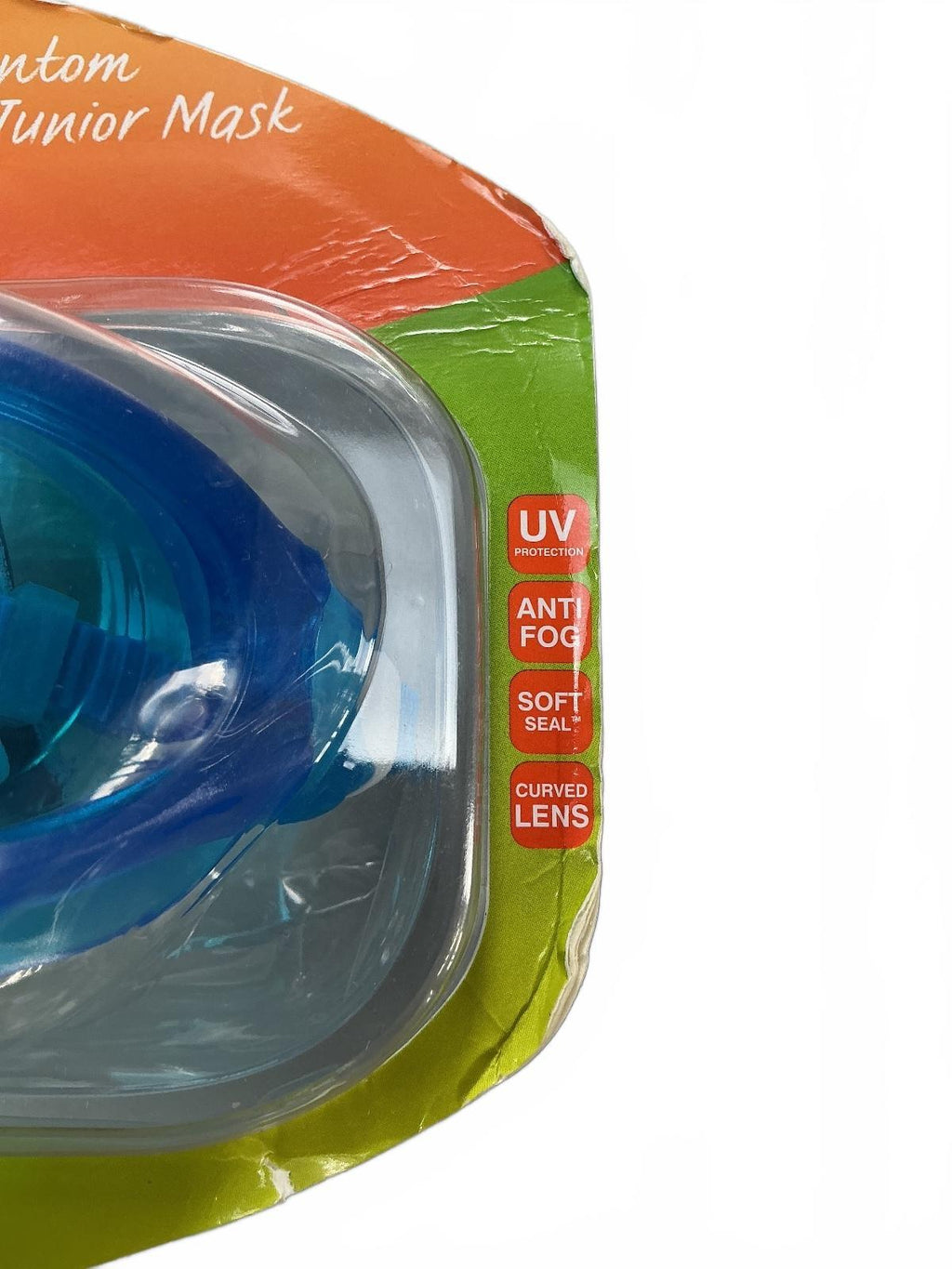 Zoggs Phantom Junior Mask Kids 6-14 Years Blue UV Protection Anti Fog Swimming
