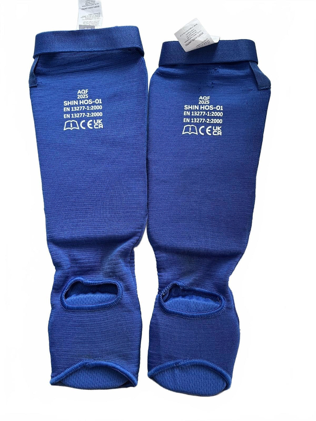AQF Sports Blue Shin Instep Guards Small