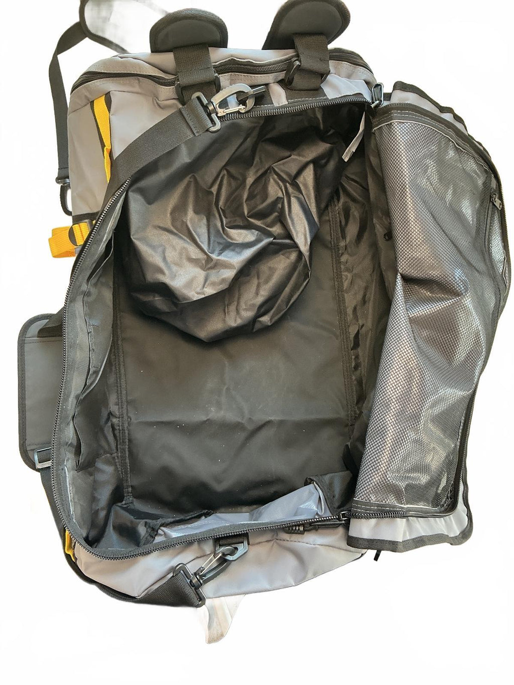 Large 45l Grey and Yellow Outdoor Backpack Hiking Travel Bag Haimont