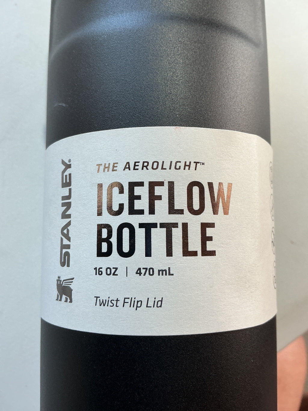 Stanley Aerolight Iceflow Bottle 16oz / 470ml Black Twist Flip Lid