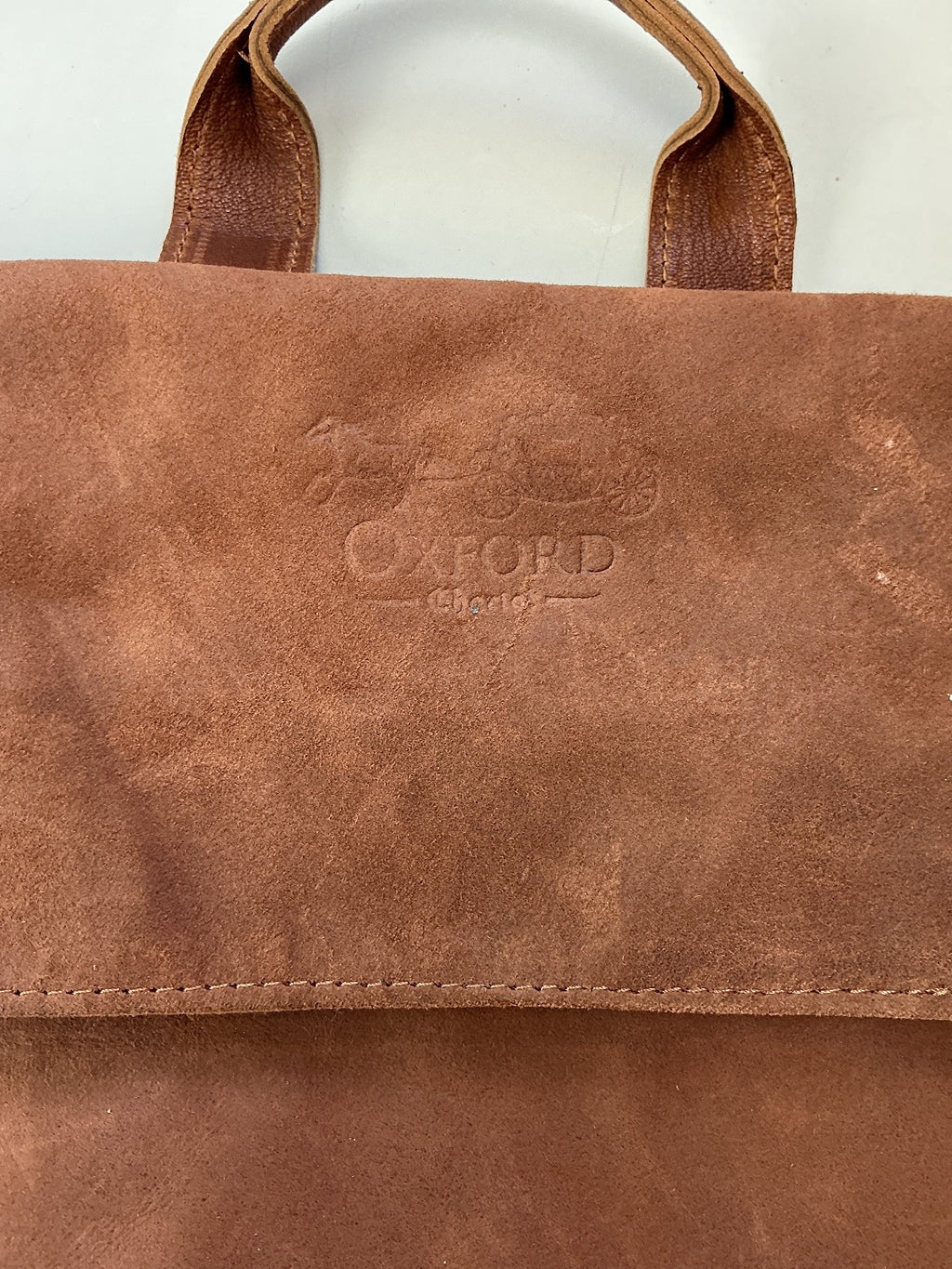 Oxford Chariot Bespoke Luxury Leather Rucksack With Laptop Sleeve Roll Top