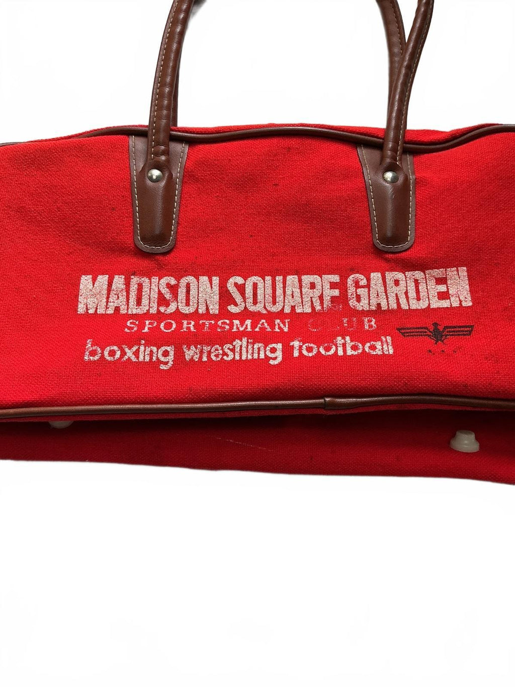 Rare Japanese Madison Square Garden Red Sportsman Club Bag Size