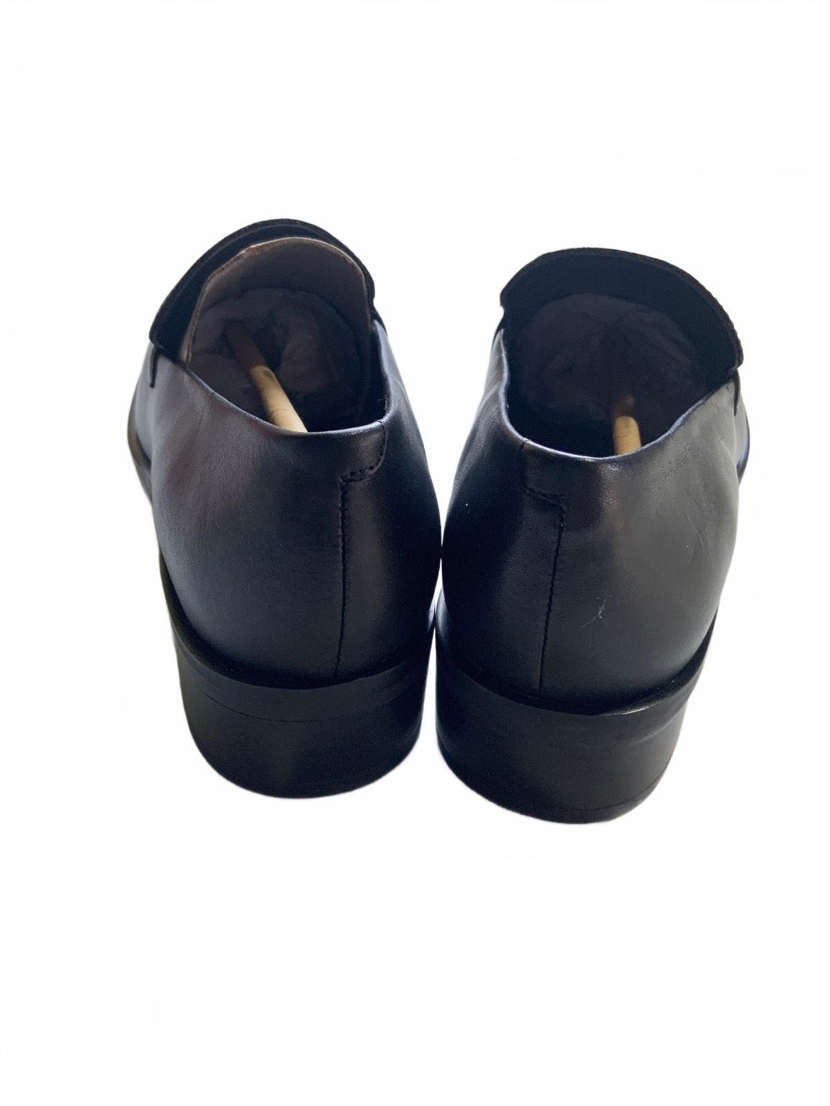 Franco Sarto L-Bocca Black Leather Loafers UK 3.5