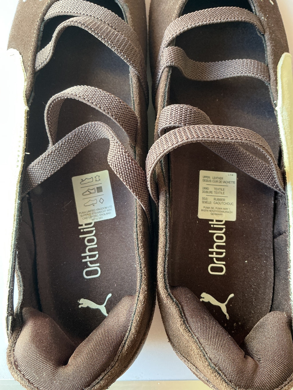 Puma Brown Speedcat Ballet Flats Size 6 UK Stylish Comfort