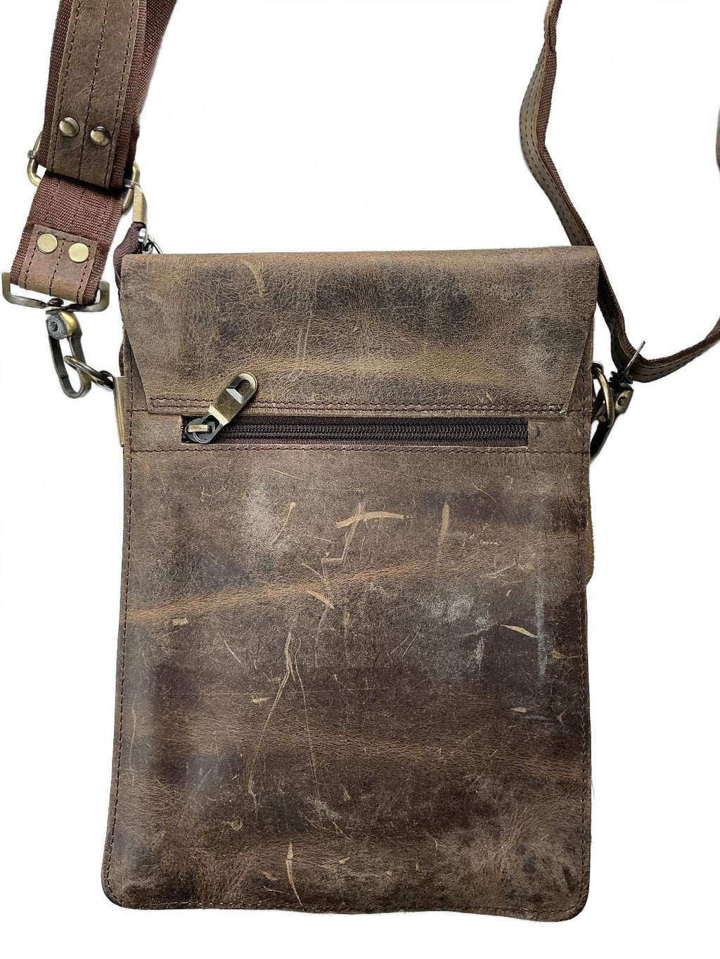 Oxford Chariot Bespoke Luxury Leather Crossbody Bag Brown Vintage Style