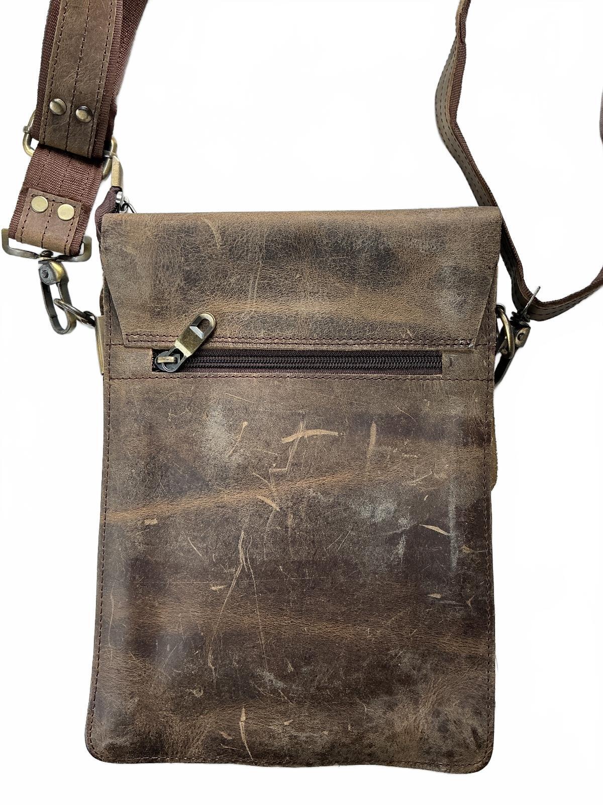 Oxford Chariot Bespoke Luxury Leather Crossbody Bag Brown Vintage Style