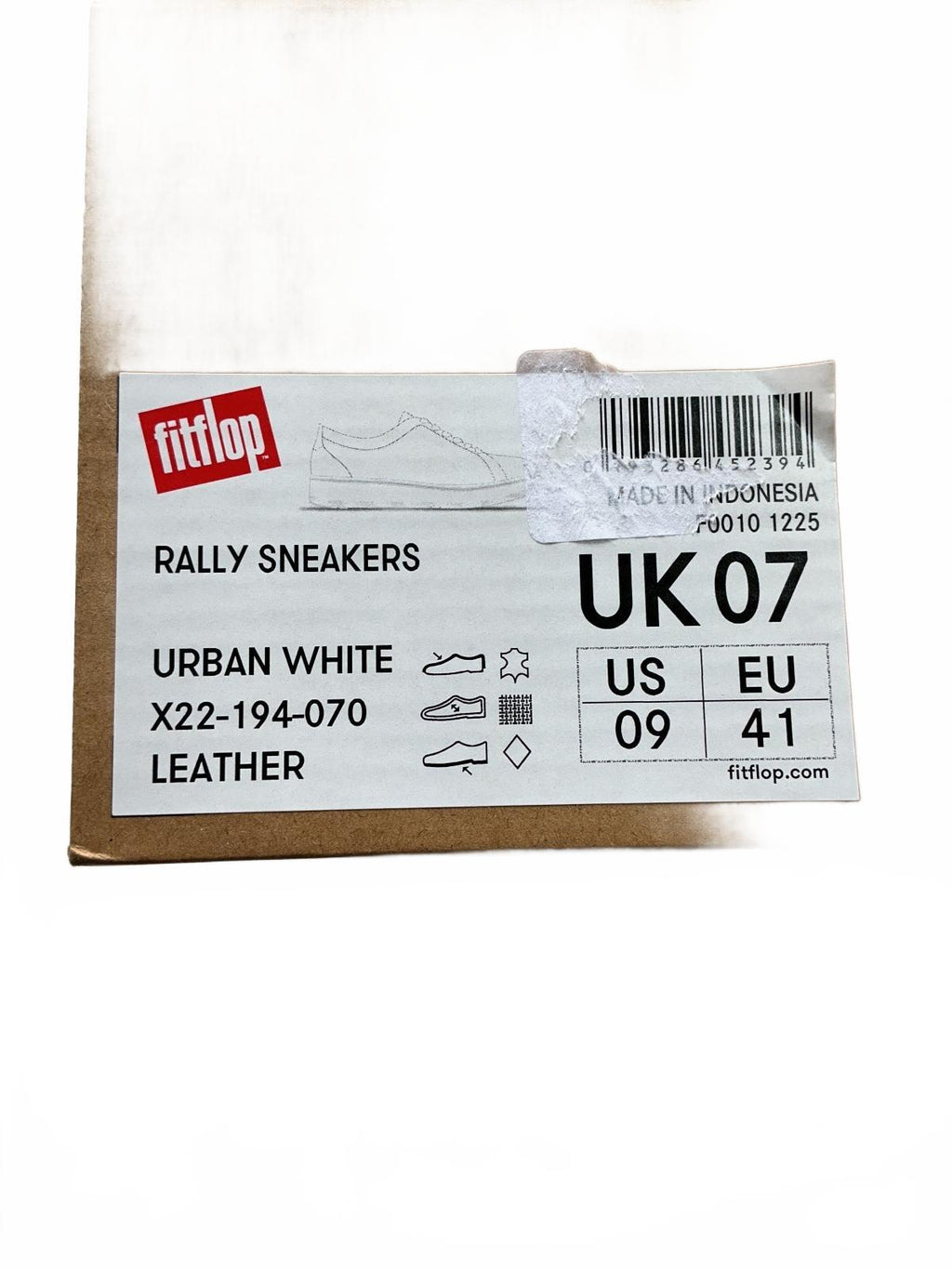 *NEW* Fitflop White Rally Daily Sneakers UK 7 Comfortable Stylish Casual Shoes