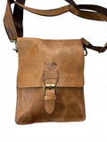Oxford Chariot Unisex Luxury Bespoke Leather Crossbody Bag Brown