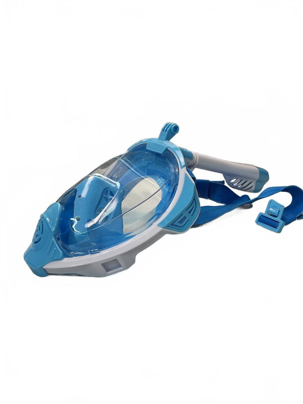 M6 Snorkel Mask Unisex S/M Blue Full Face Snorkeling Gear Comfortable Fit
