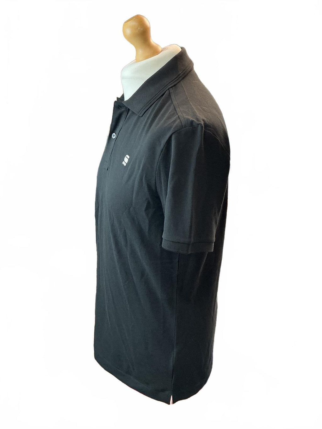 G-Star DUNDA Slim Polo Men's L DK Black Premium Stretch New