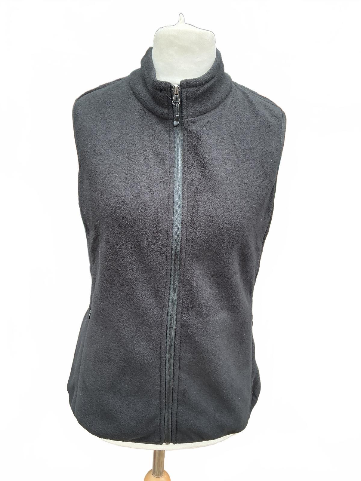 Fuinloth Black Sleeveless Fleece Vest Size M Medium Lightweight Warm