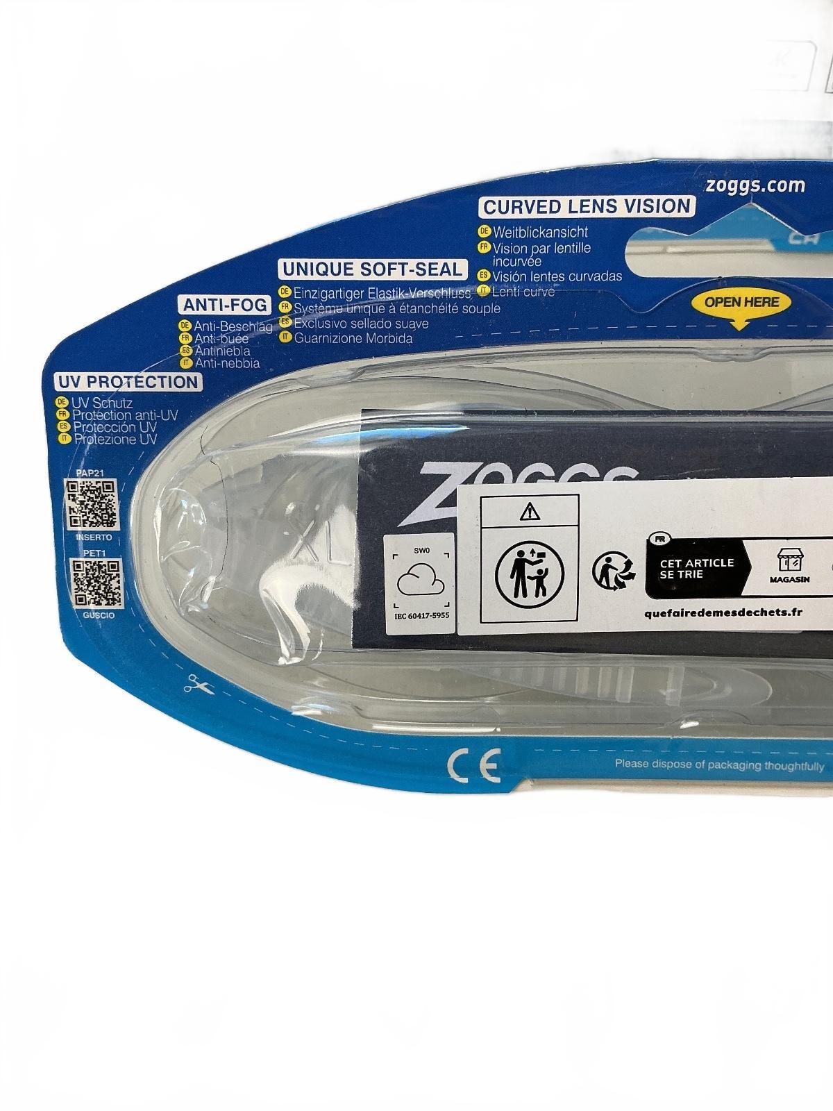 Zoggs Phantom And Panorama Unisex Swimming Goggles Black Split Strap