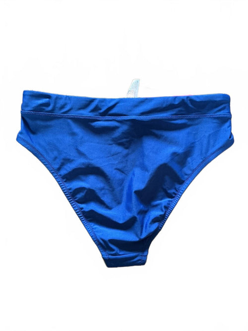 *NEW* Ladies Speedo Solid Hi Waist Swim Bottoms Navy Blue Size L
