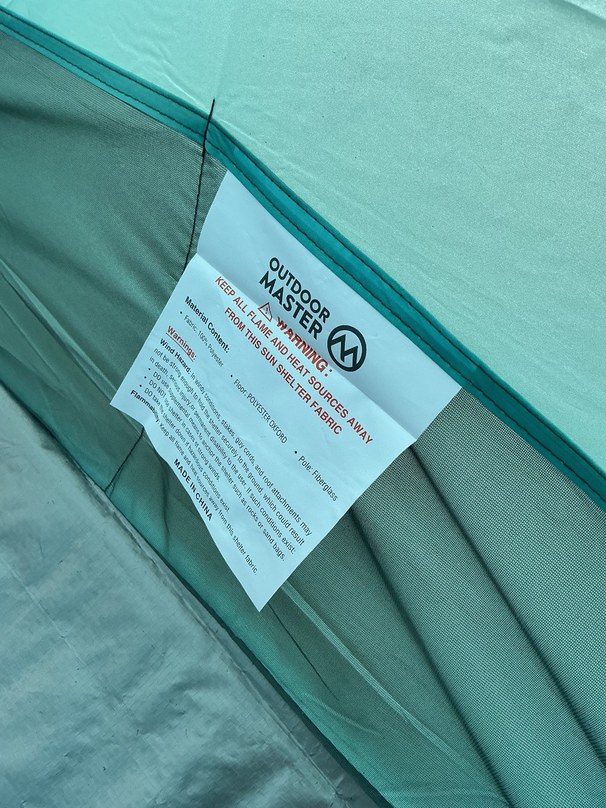 Outdoor Master Pop Up Beach Tent Light Blue