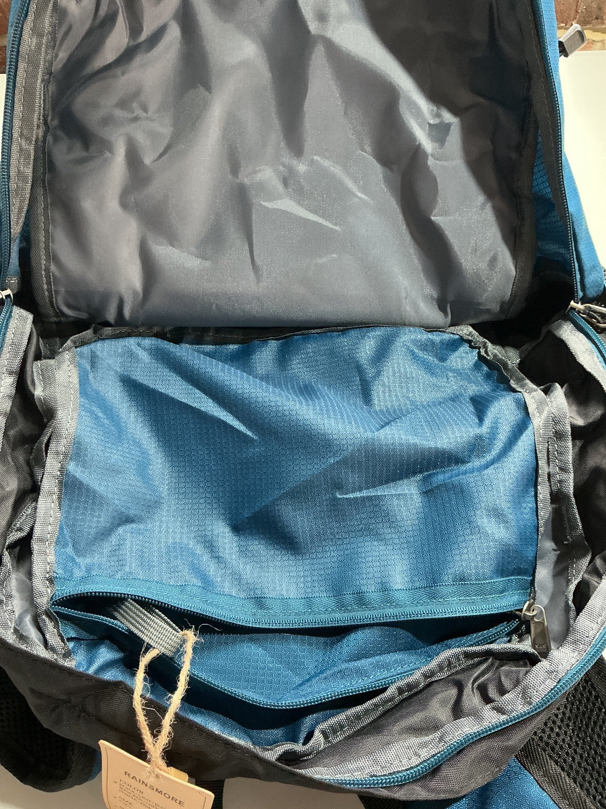 Rainsmore 40L Blue Hiking Backpack Lightweight Foldable Rucksack