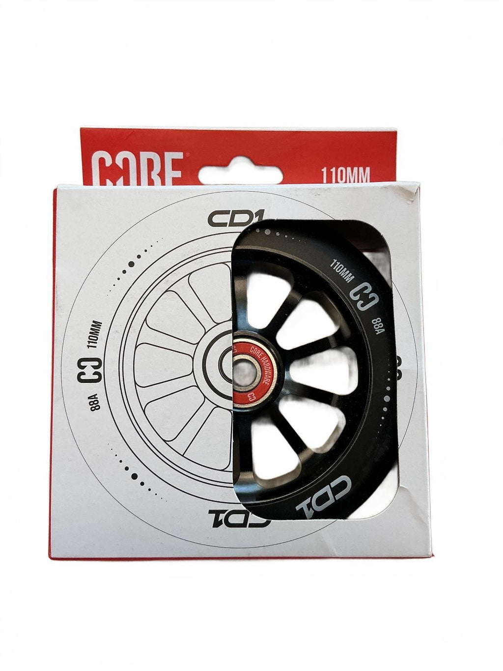 *NEW* Core CD1 Scooter Wheel 110mm Black High Performance Replacement