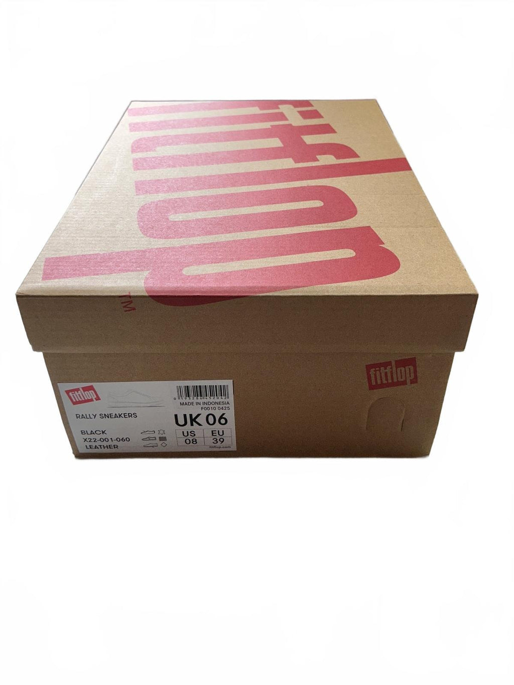 FitFlop Rally Black Leather Sneakers UK Size 6 Comfortable Casual Shoes