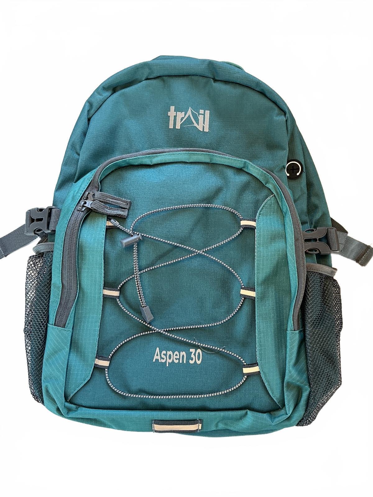 Trail Aspen 30 Unisex Adults Backpack Green Adjustable Size Outdoor Leisure