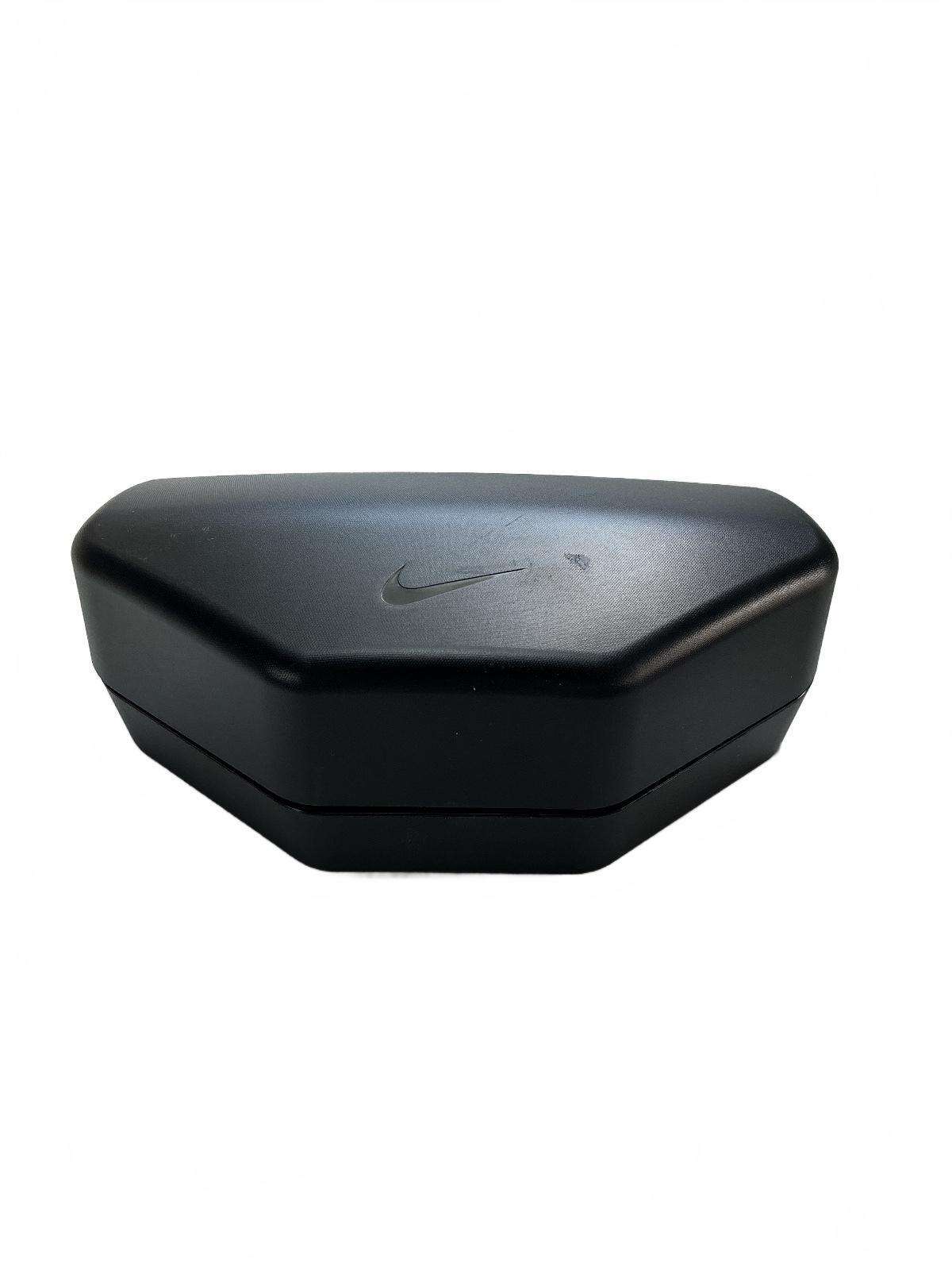 Nike Adrenaline 22 E sunglasses in matte black pink-mirrored field tint lenses.