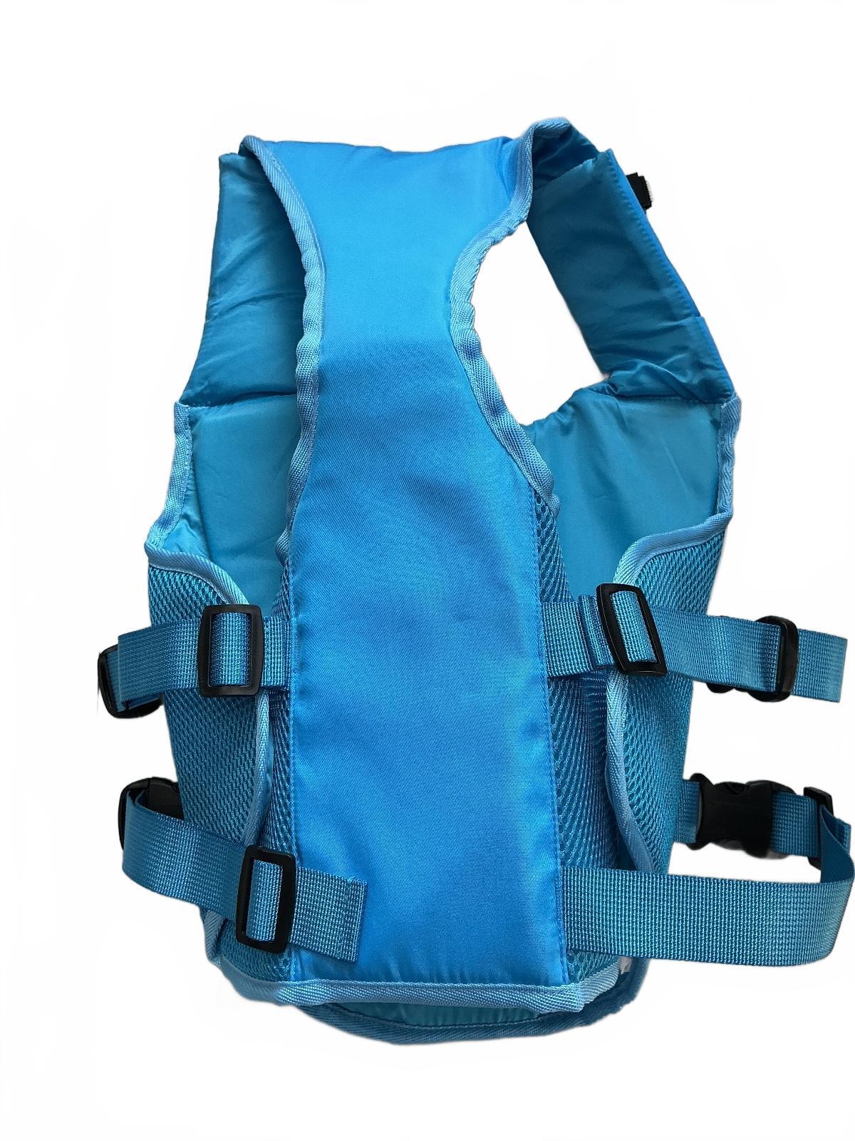 KONWINIT Dog Life Jacket Adjustable Harness Size L Blue