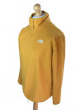 The North Face Men's Large Mustard Fleece Pullover Half Zip Warm Casual