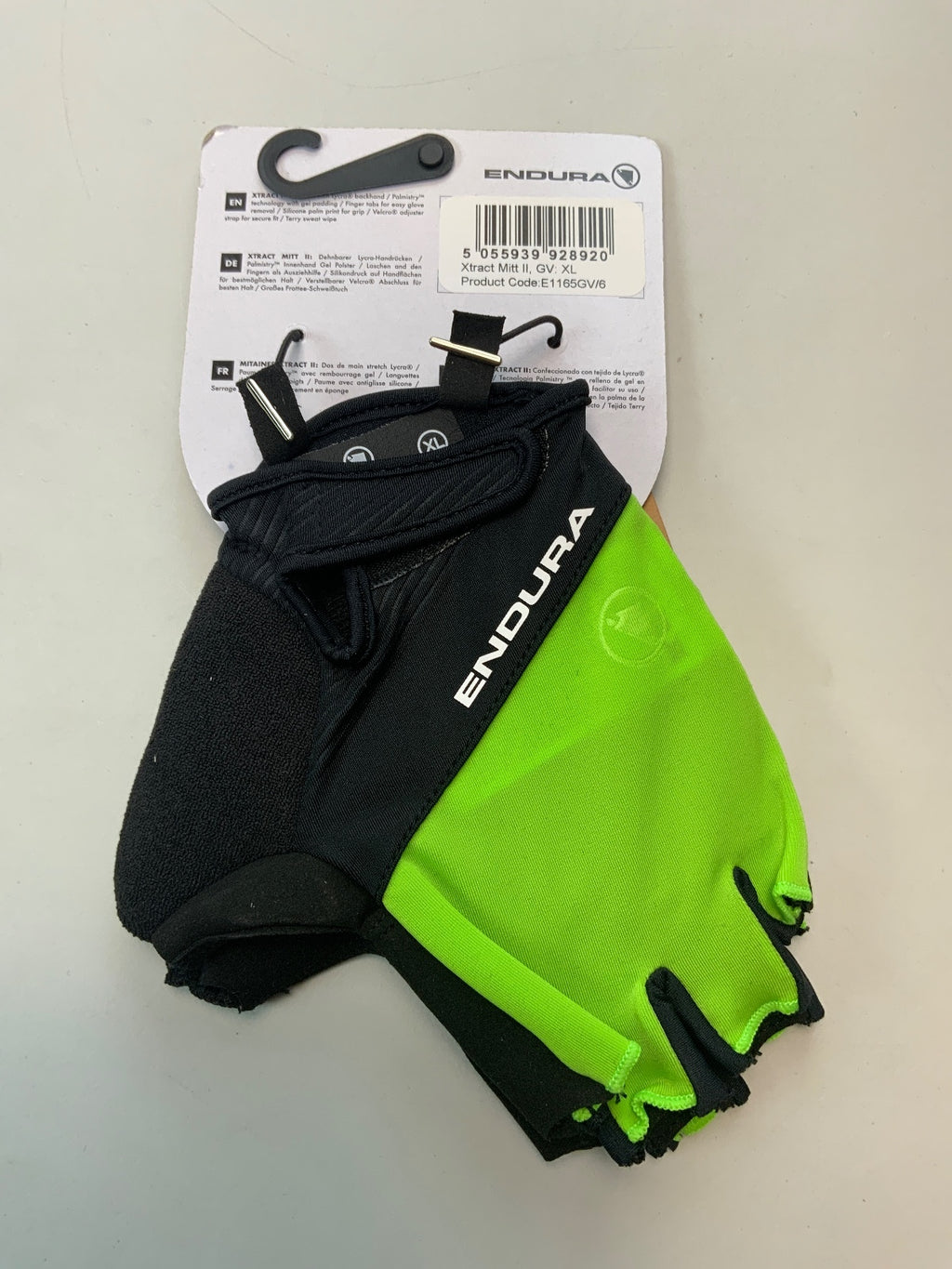 Endura Xtract Mitt II Cycling Gloves XL Green Black