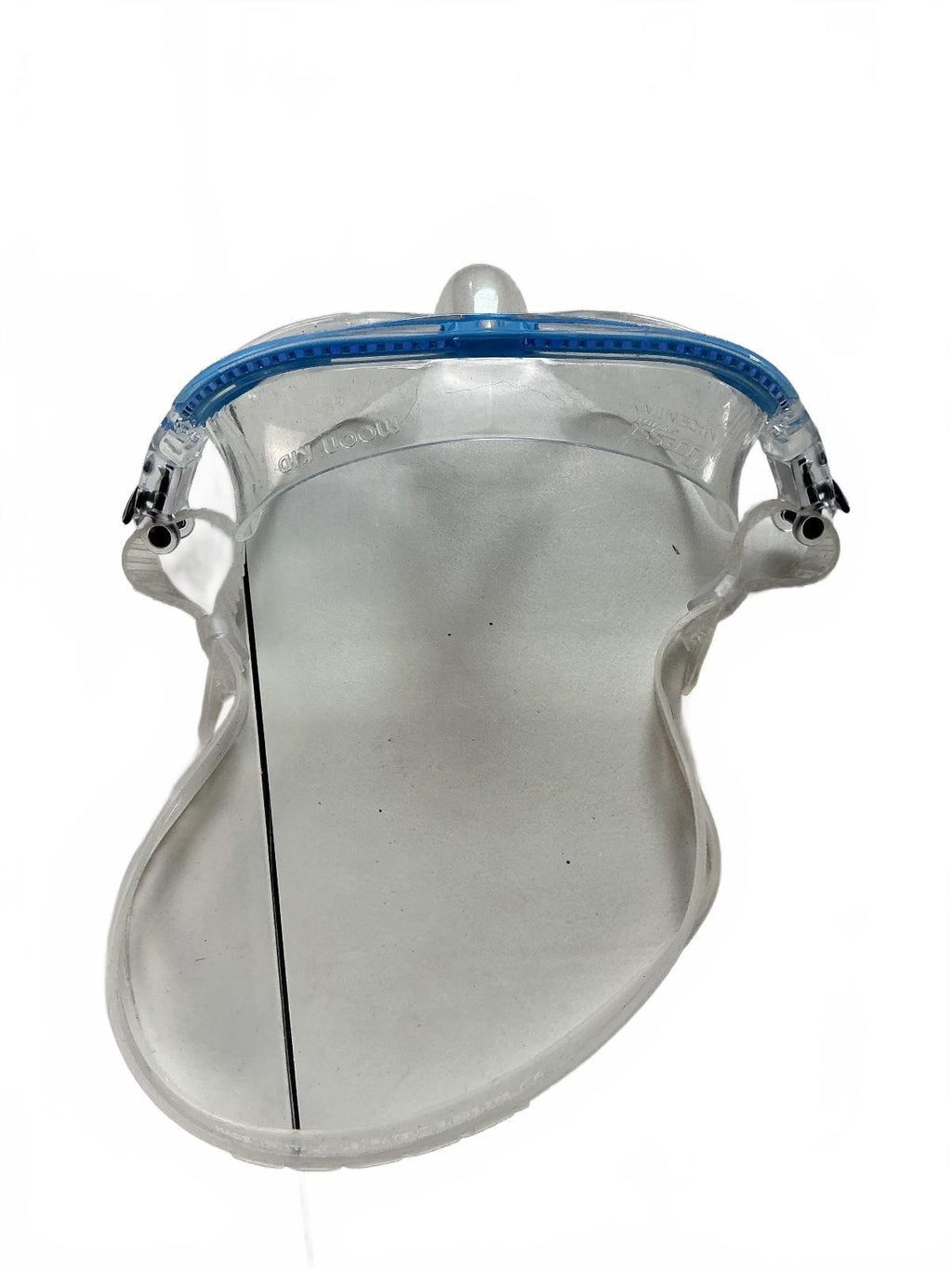 Cressi Moon Junior Diving Mask Clear Blue Silicone Strap