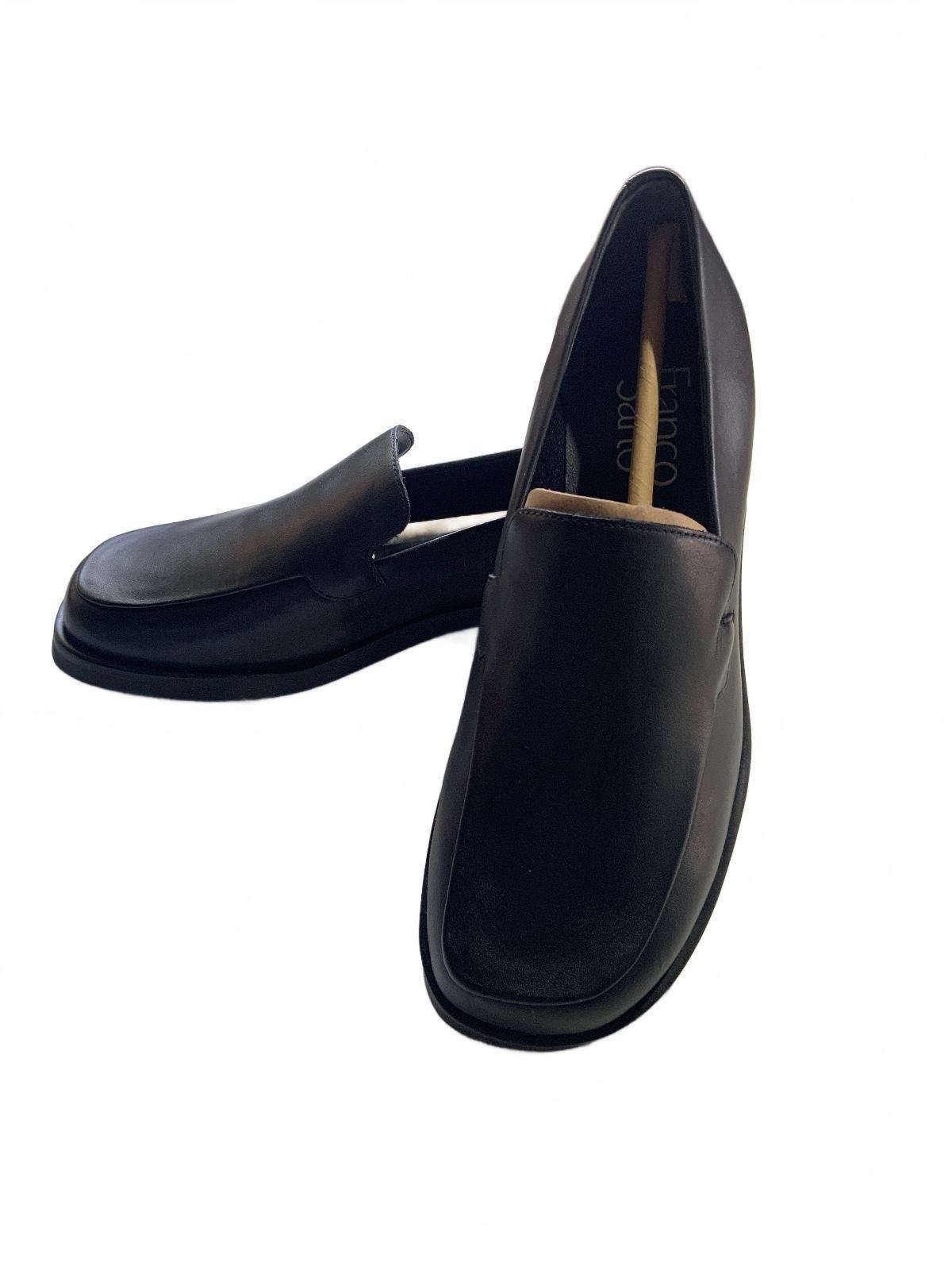 Franco Sarto L-Bocca Black Leather Loafers UK 3.5