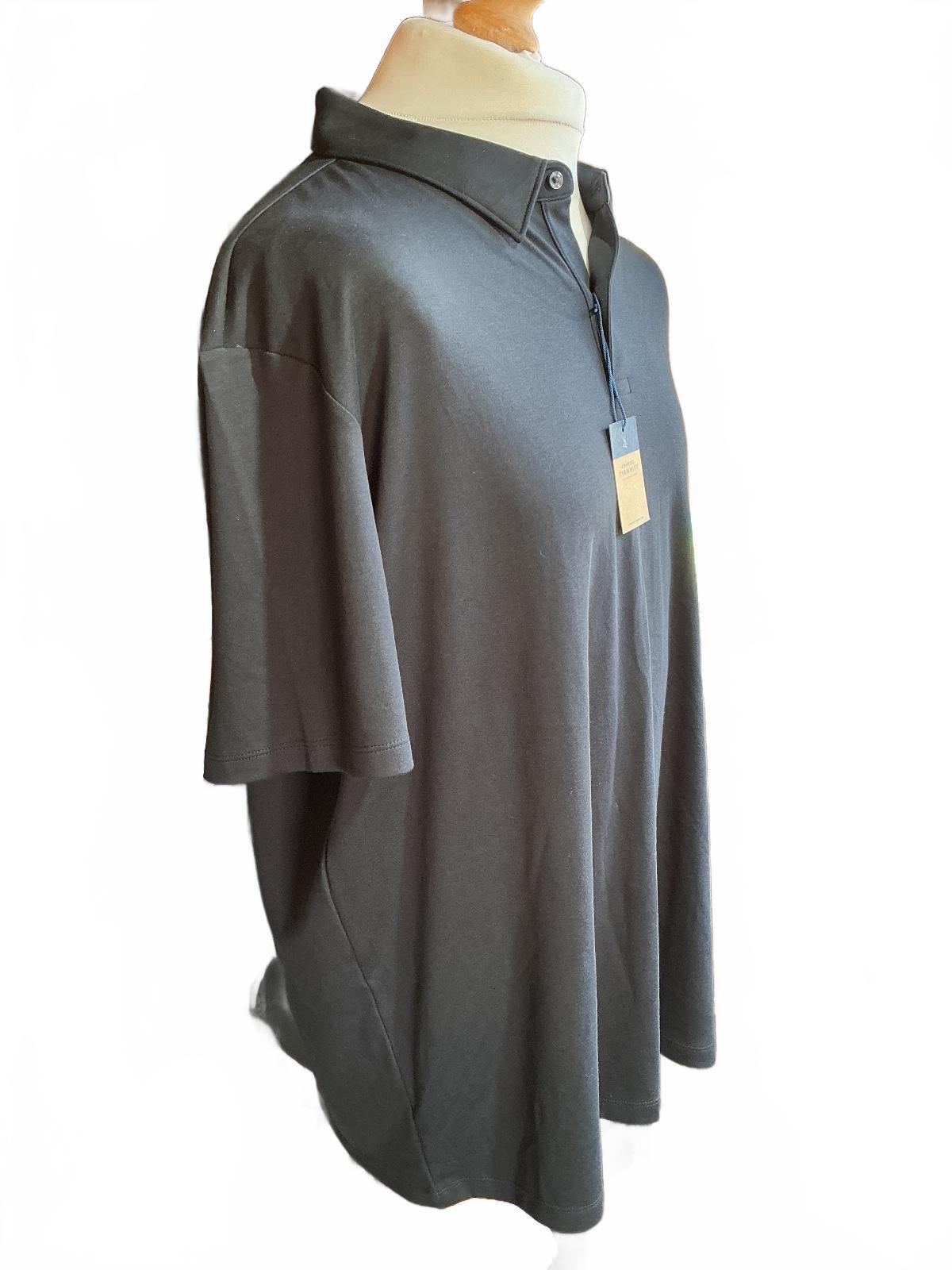 Charles Tyrwhitt Black Polo Shirt Size 2XL Classic Fit Jersey Top