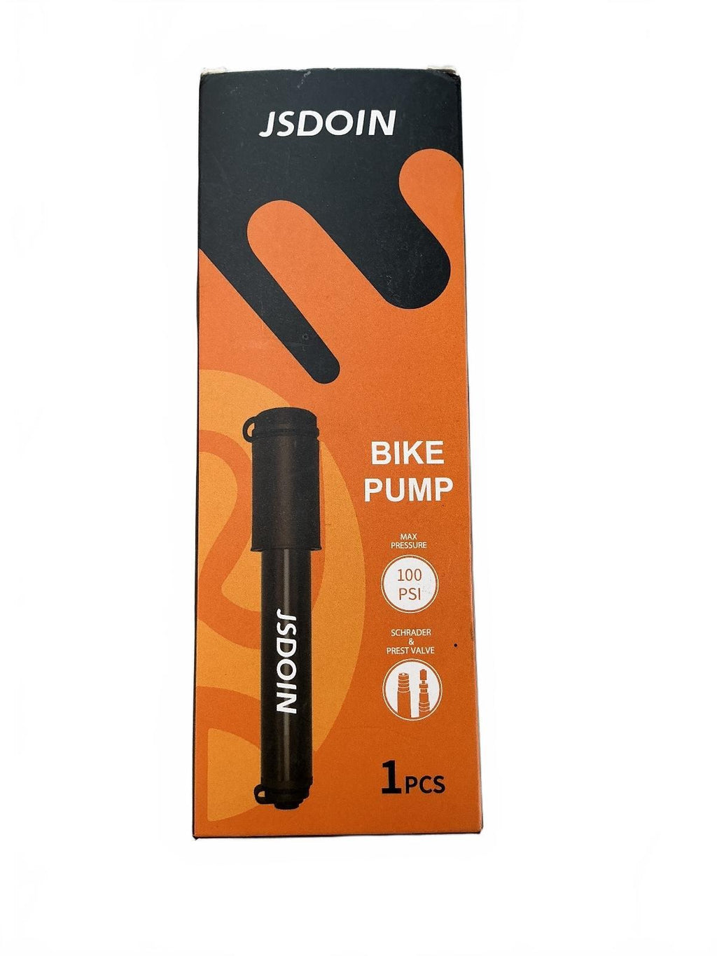 JsDoin Bike Pump and Bicycle Light Set Compact Size