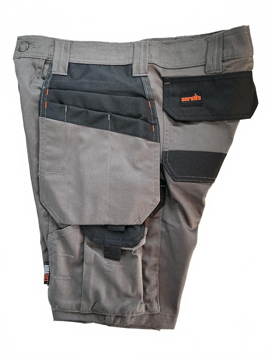 Scruffs Worker Plus Holster Shorts Men's Size 28 Grey Durable Lightweight