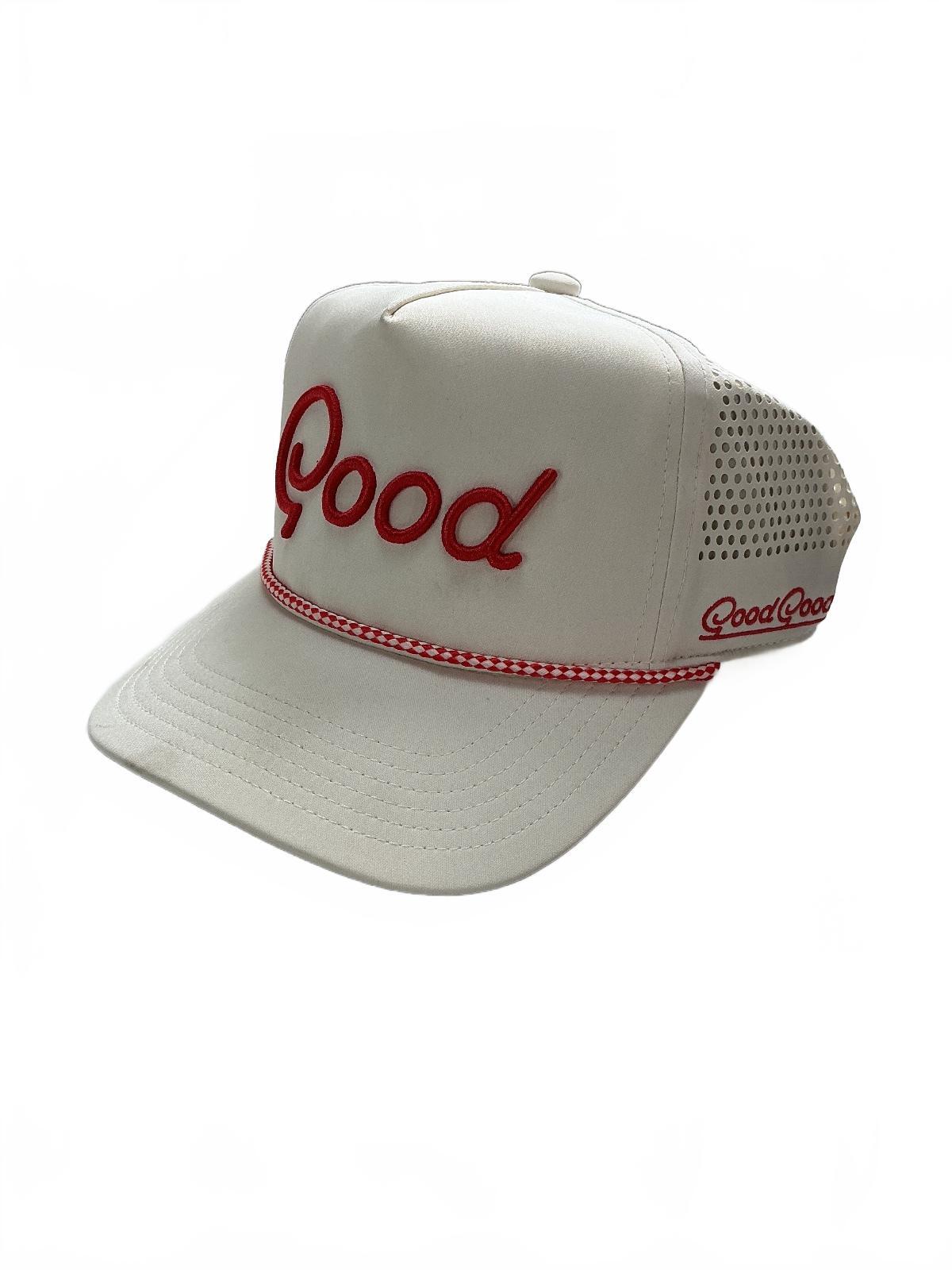 *NEW* Good Good That's Fire Rope Hat White Adjustable