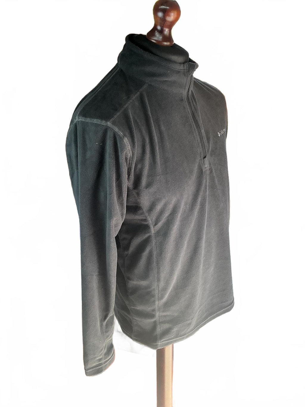 Columbia Klamath Range II Men's M Black Half Zip Fleece Active Fit Pullover