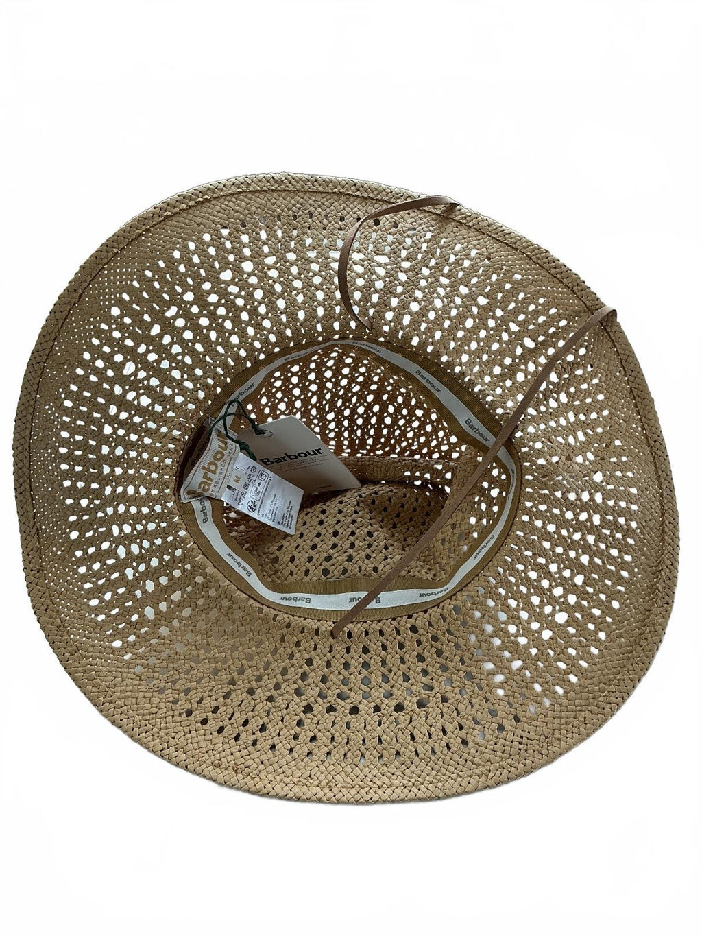 Barbour Gabby Natural Fedora Hat Medium M