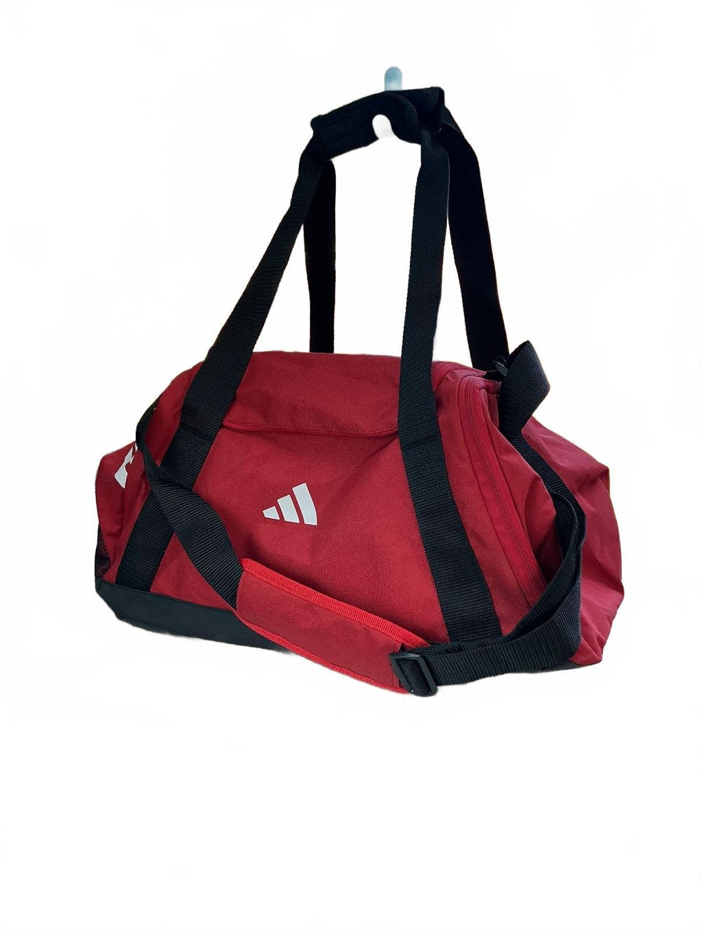 Adidas Red Unisex Adults Duffle Gym Bag Adjustable Strap Durable