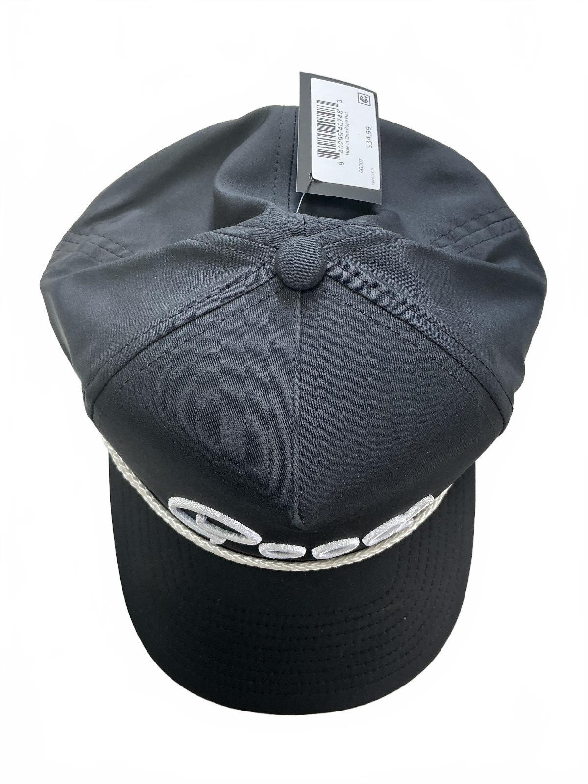 *NEW* Good Good Hole in One Rope Black Snapback Cap Size Adjustable