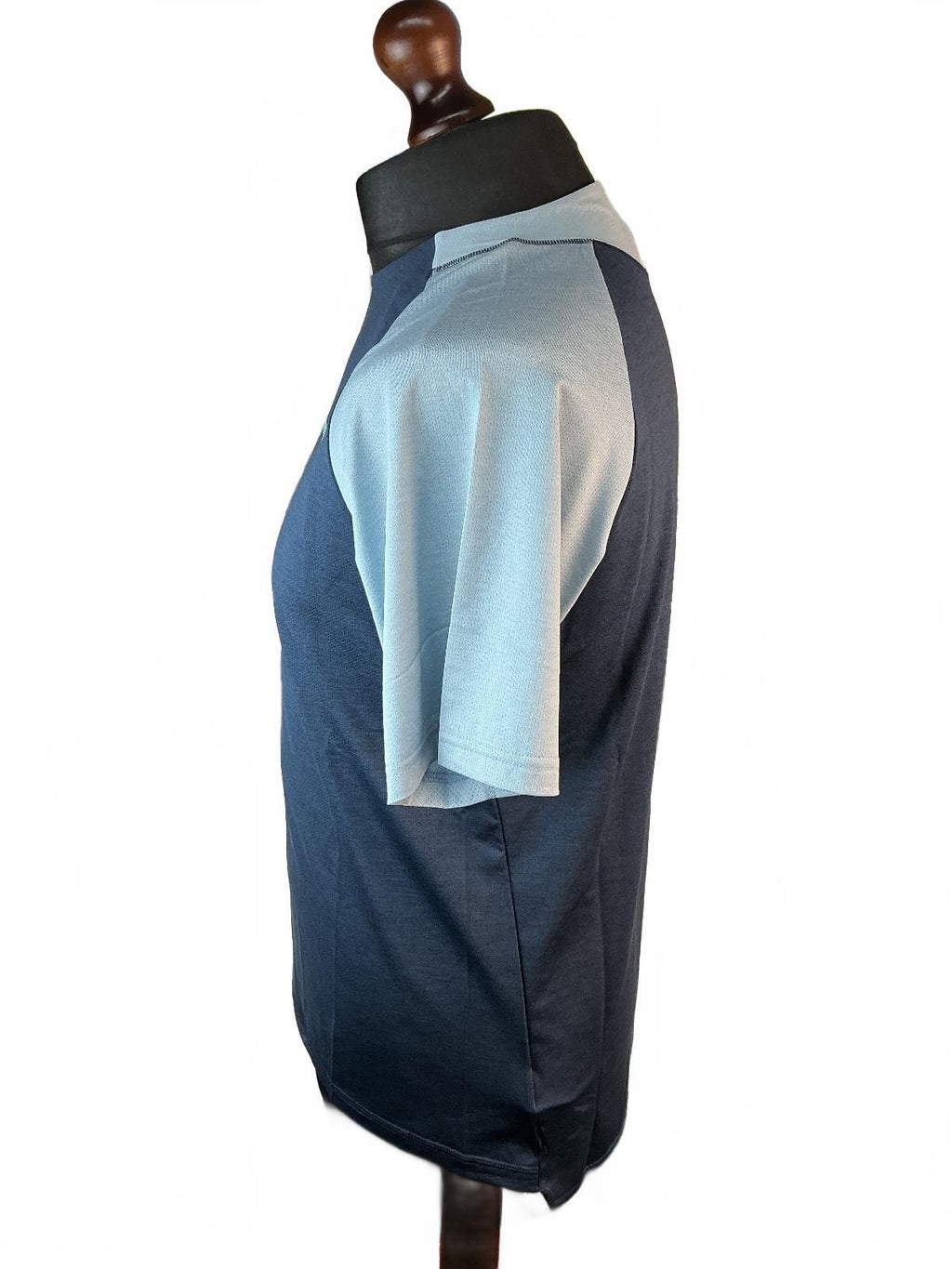 Endura SingleTrack Men's S Navy/Light Blue Short Sleeve Cycling Jersey Top