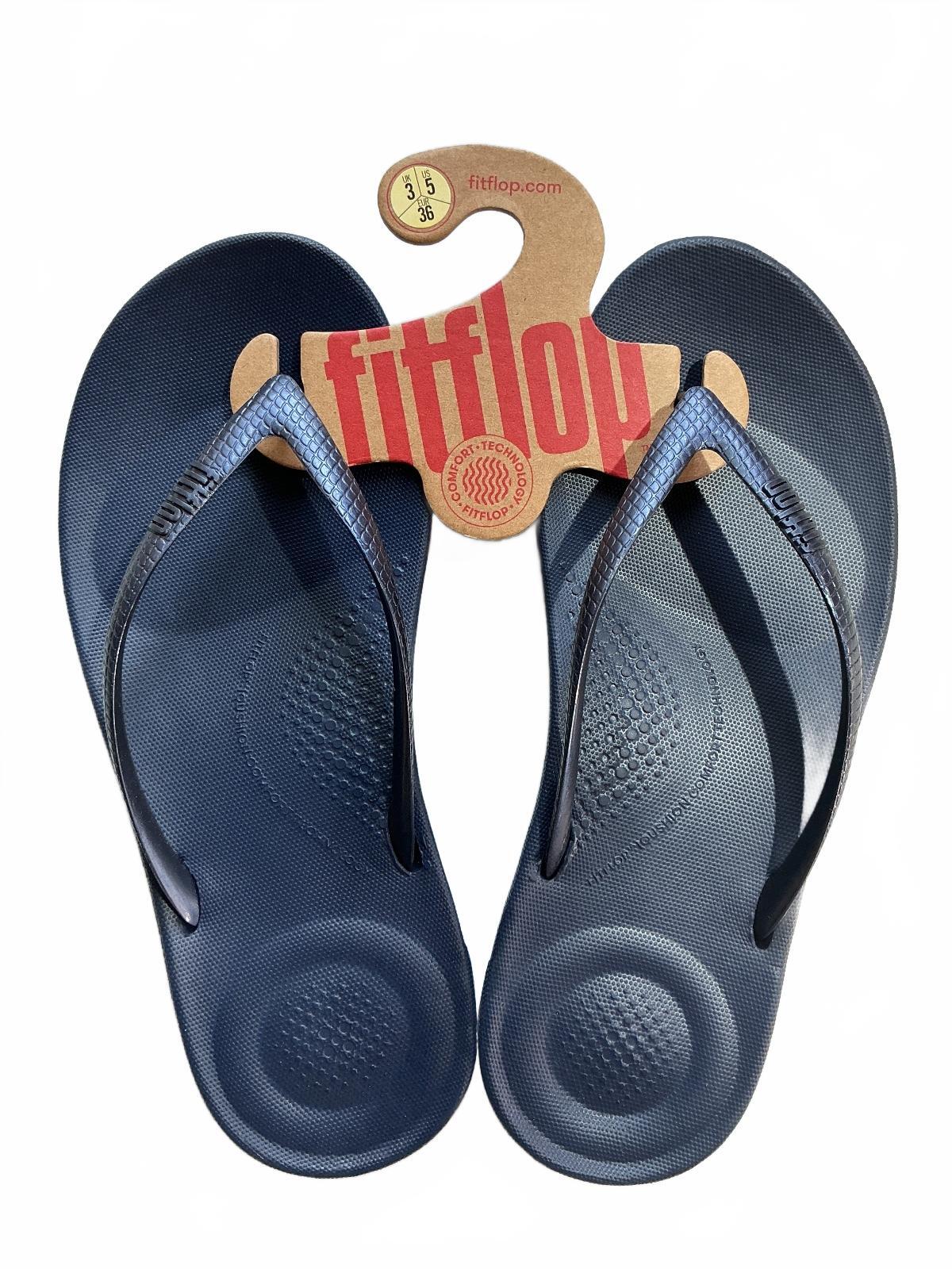 FitFlop Midnight Navy Ergonomic Flip-Flops UK 3 EU 36 US 5 Comfortable