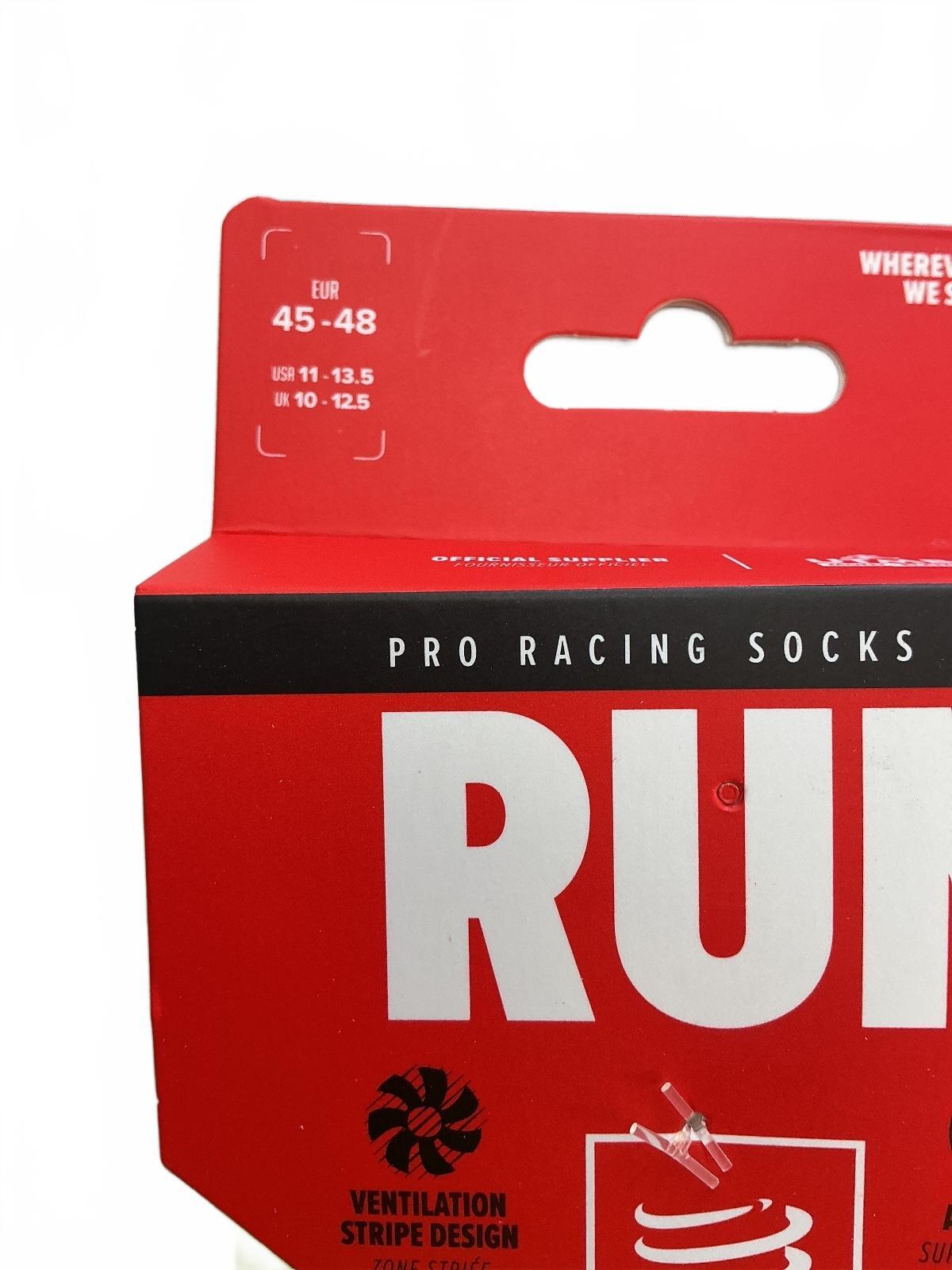 *NEW* 3 Pack Compressport Pro Racing Socks V3.0 Run High Yellow Size Uk 10-12.5