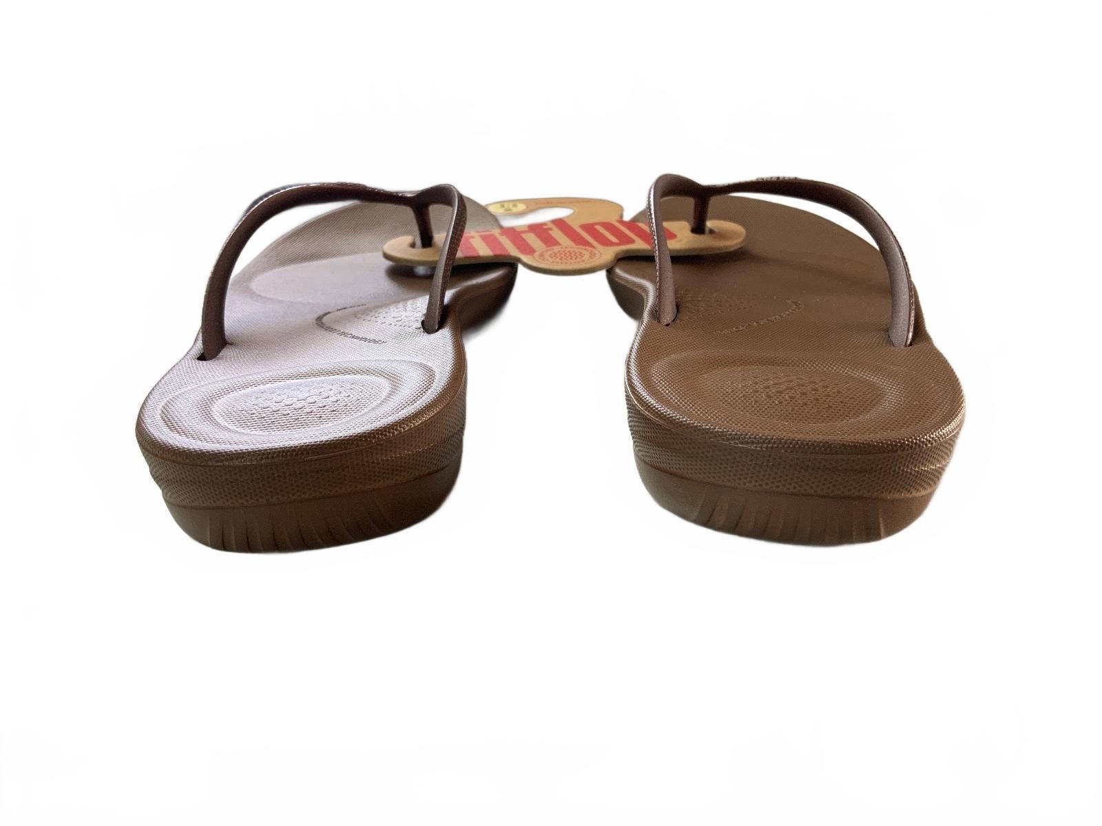 *NEW* FitFlop Women's Bronze Thong Sandals Size UK 3 EU 36 Comfortable