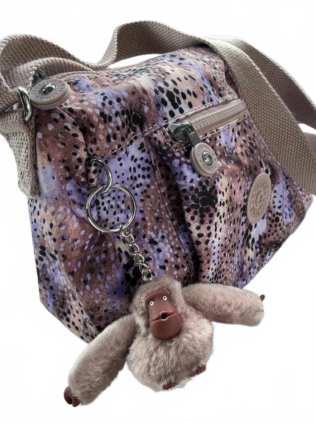 Kipling Wes Crossbody Shoulder Bag Purse Polyester Gleeful Dots NWT