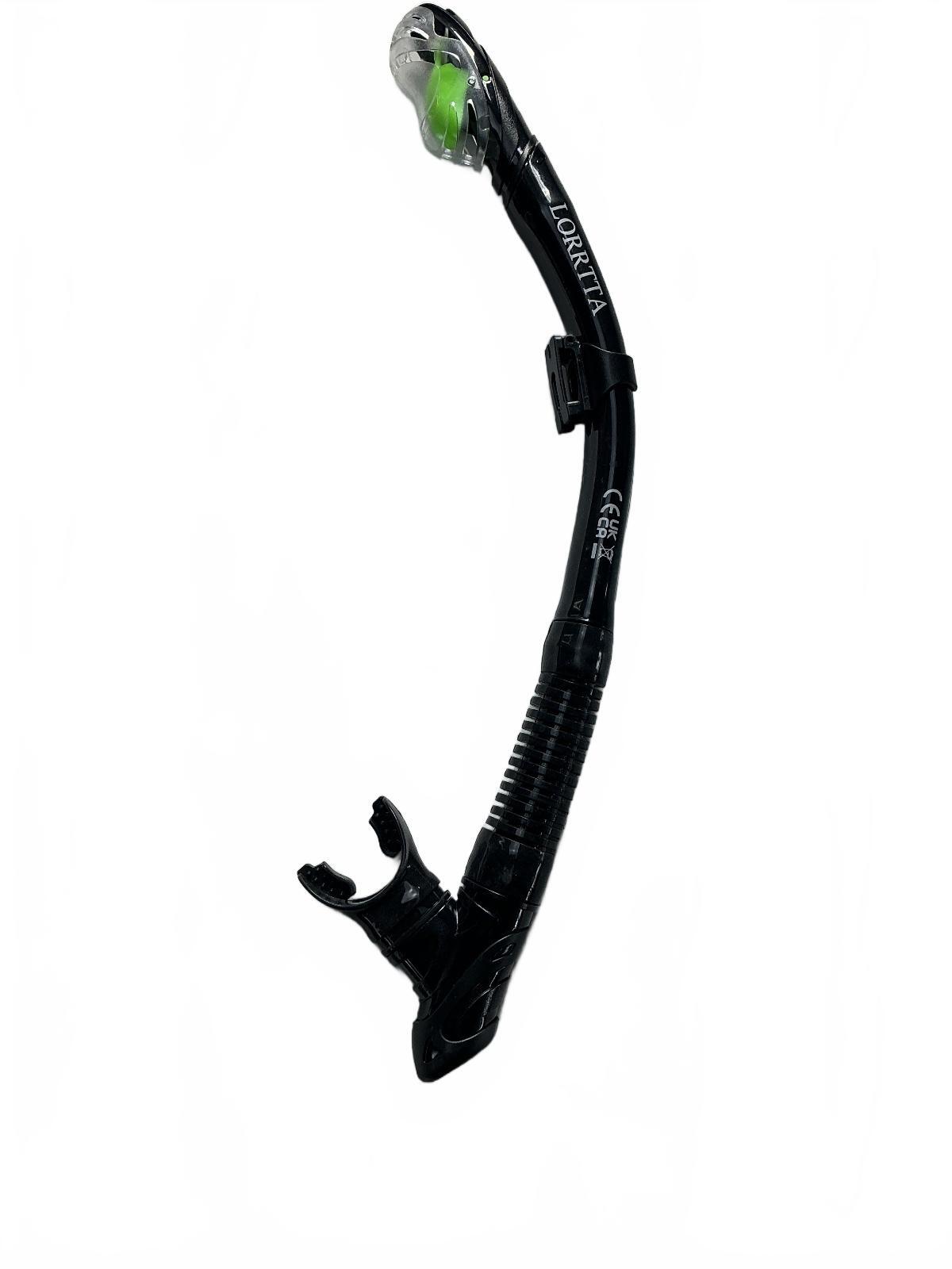 LORRITA Black Snorkel Size Standard for Diving