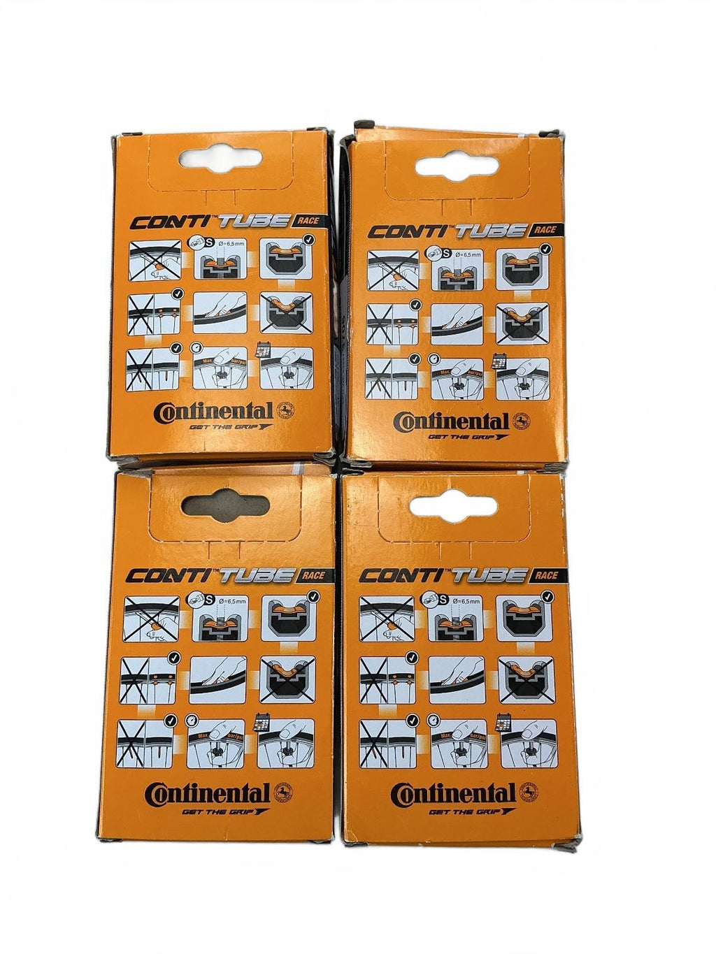 Four Continental Conti Tube Race 28 (700C) 80mm Presta Valve