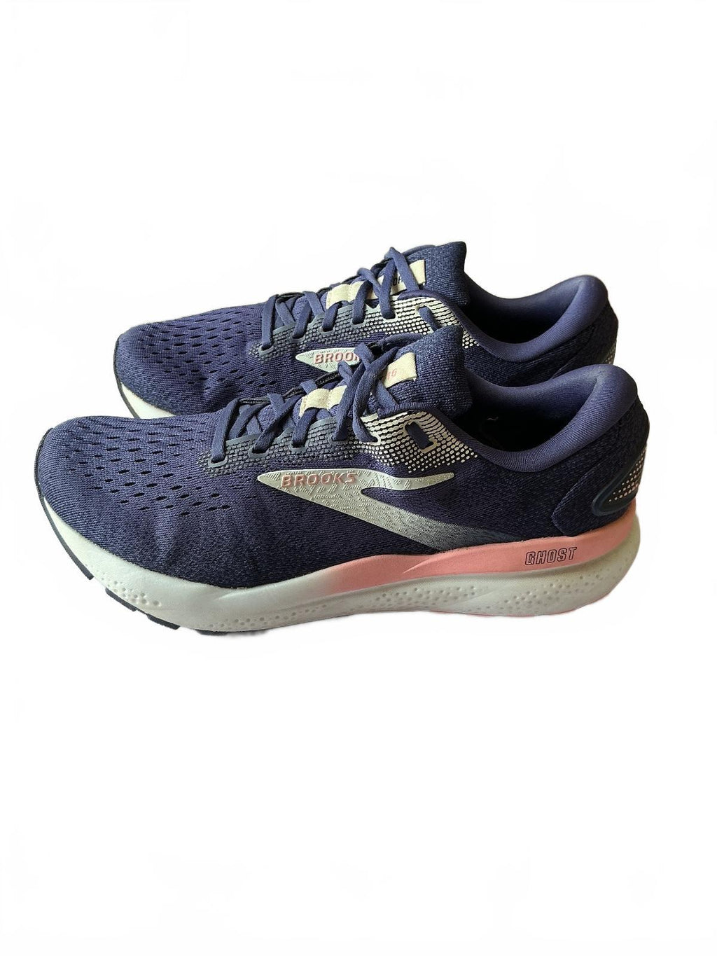 Brooks Ghost Running Shoes UK 8 Navy Pink