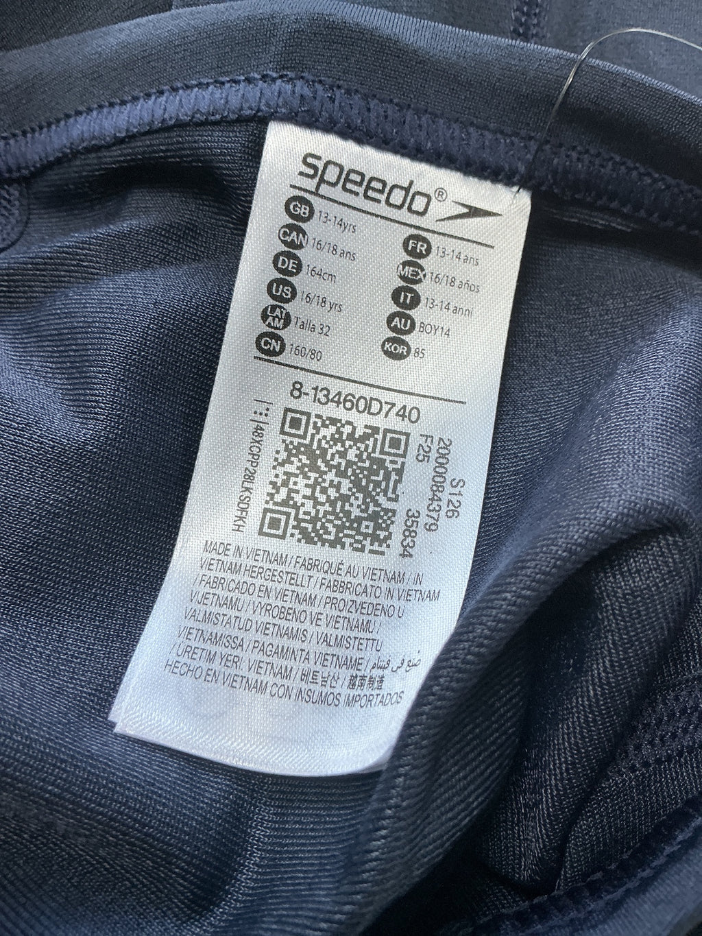 Speedo Endurance+ Boys Navy Swim Jammer Shorts 13-14yrs