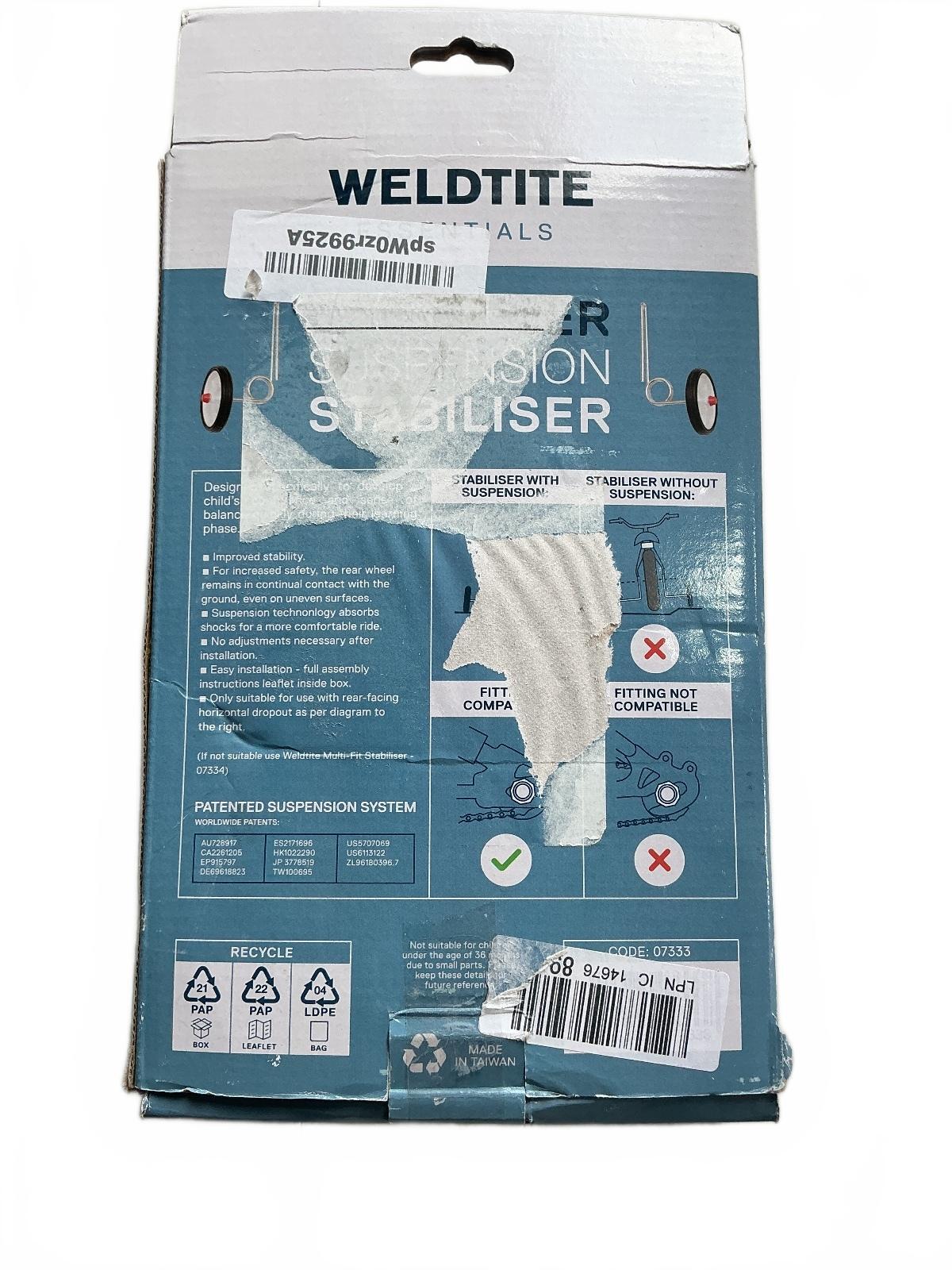 Weldtite EZ Trainer Suspension Stabiliser for 12 to 16 inch Wheels