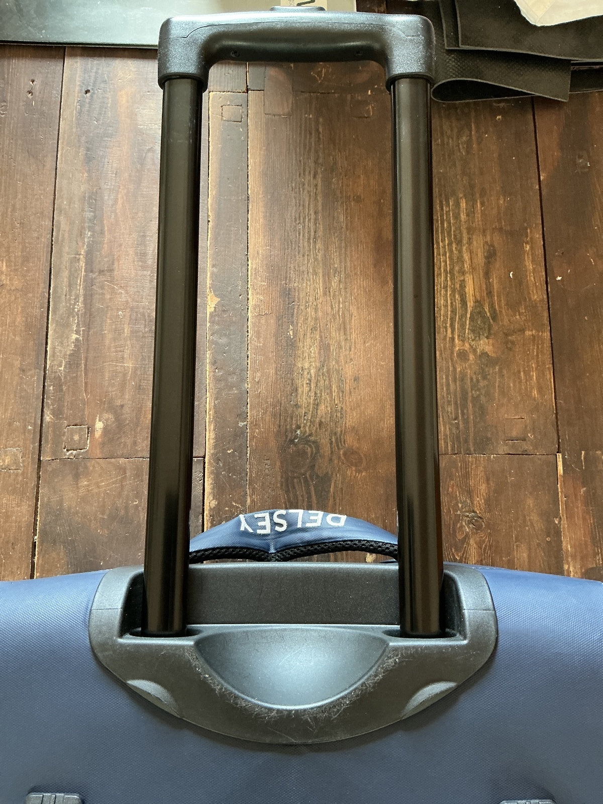Delsey Large Navy Blue Wheeled Travel Bag with Multiple Handles XL