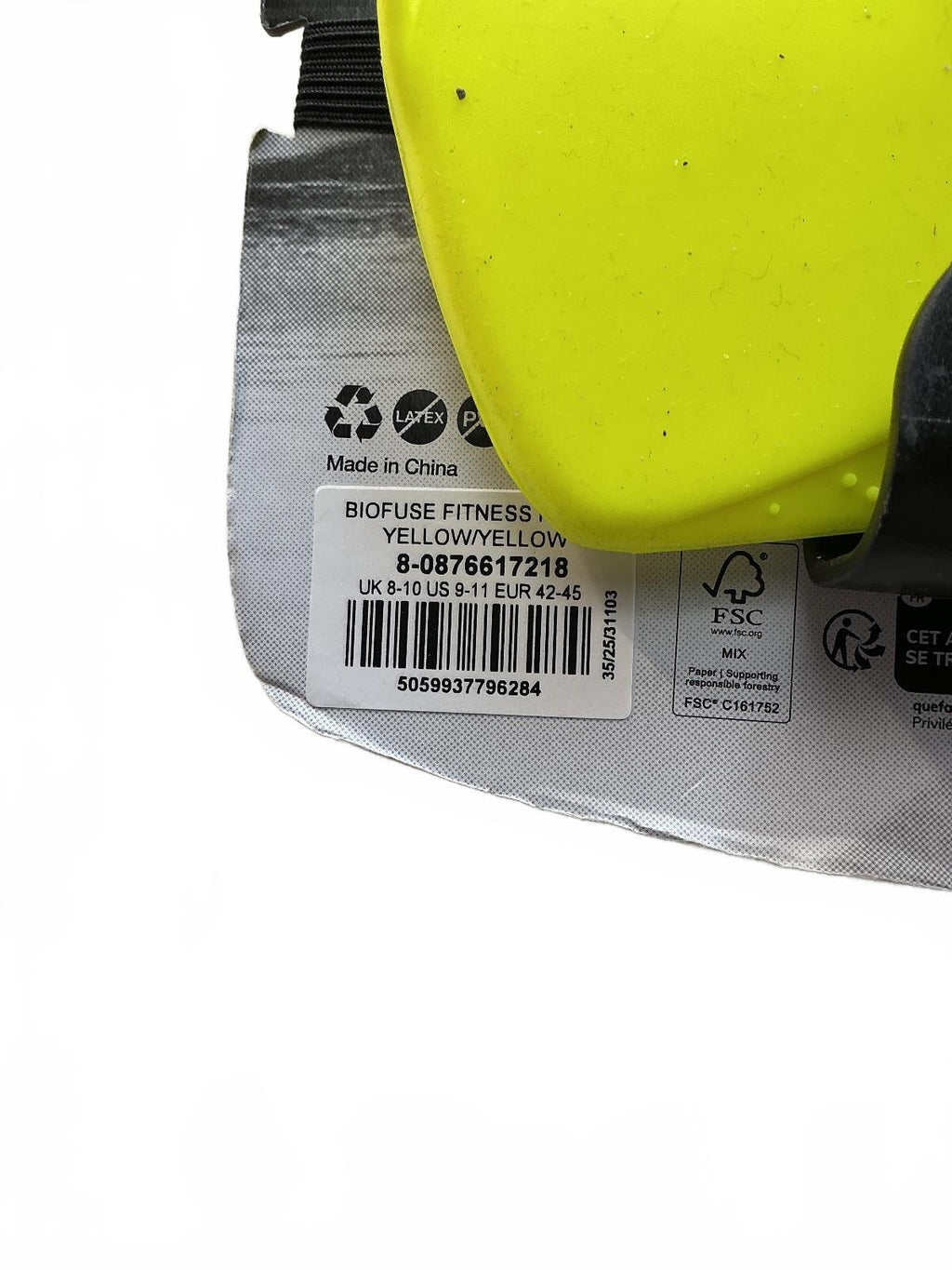 Speedo Biofuse Fitness Swim Fin Yellow Size UK 8-10