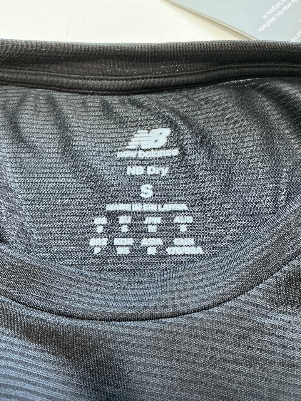 New Balance NB Dry Men's Small Black Fast Drying Moisture Wicking T-Shirt