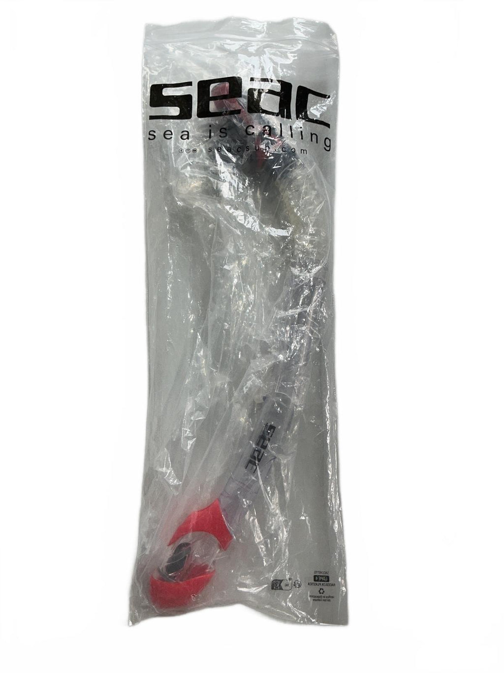 SEAC Reverse Dry Snorkel Red Black Size Preloved Diving Gear